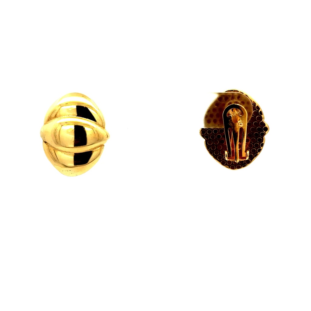 Earrings Omega Lock 19 16mm 10K