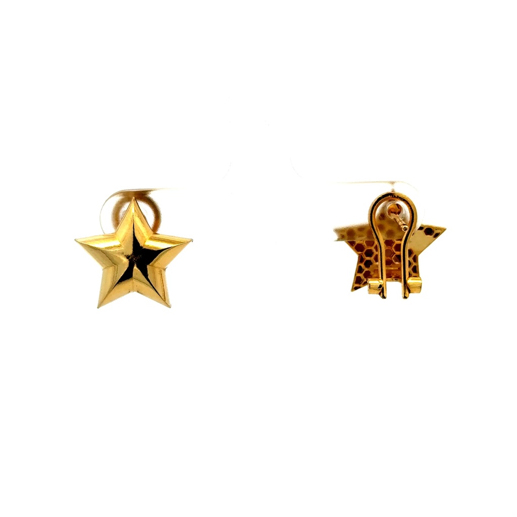 Earrings Omega Lock 15 16mm 10K