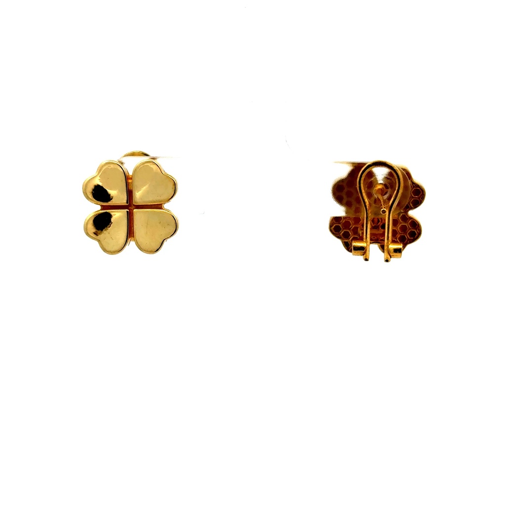 Earrings Omega Lock 13.5 13.5mm 10K