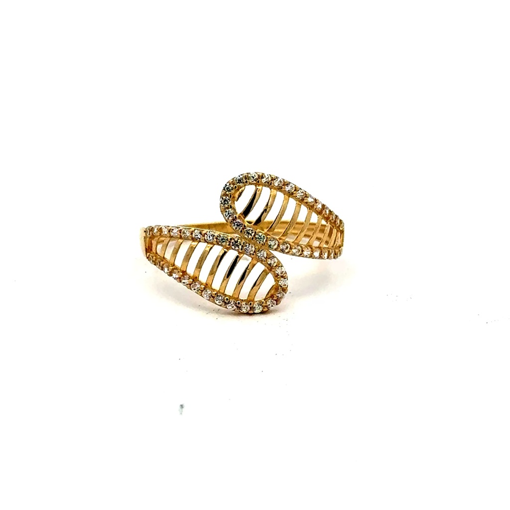 Ring Women's with CZ 7 1.5mm 10K
