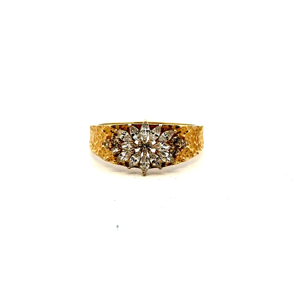Ring Women's with CZ 7 1.5mm 10K