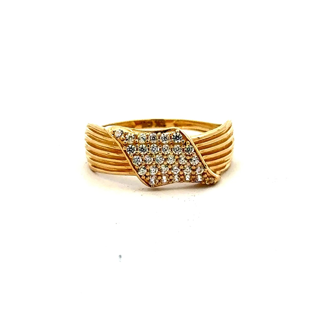 Ring Women's with CZ 7 1.5mm 10K