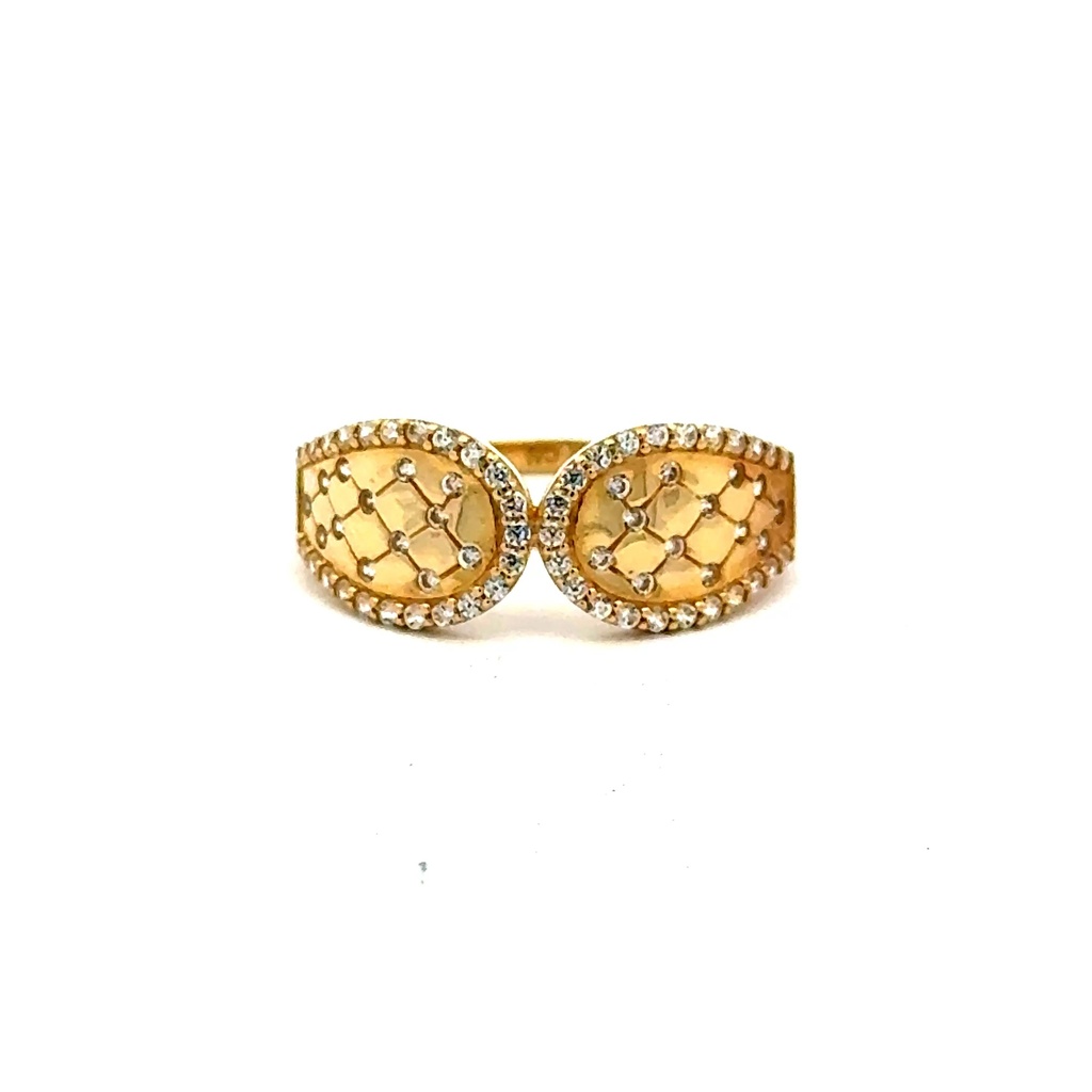 Ring Women's with CZ 7 1.5mm 10K