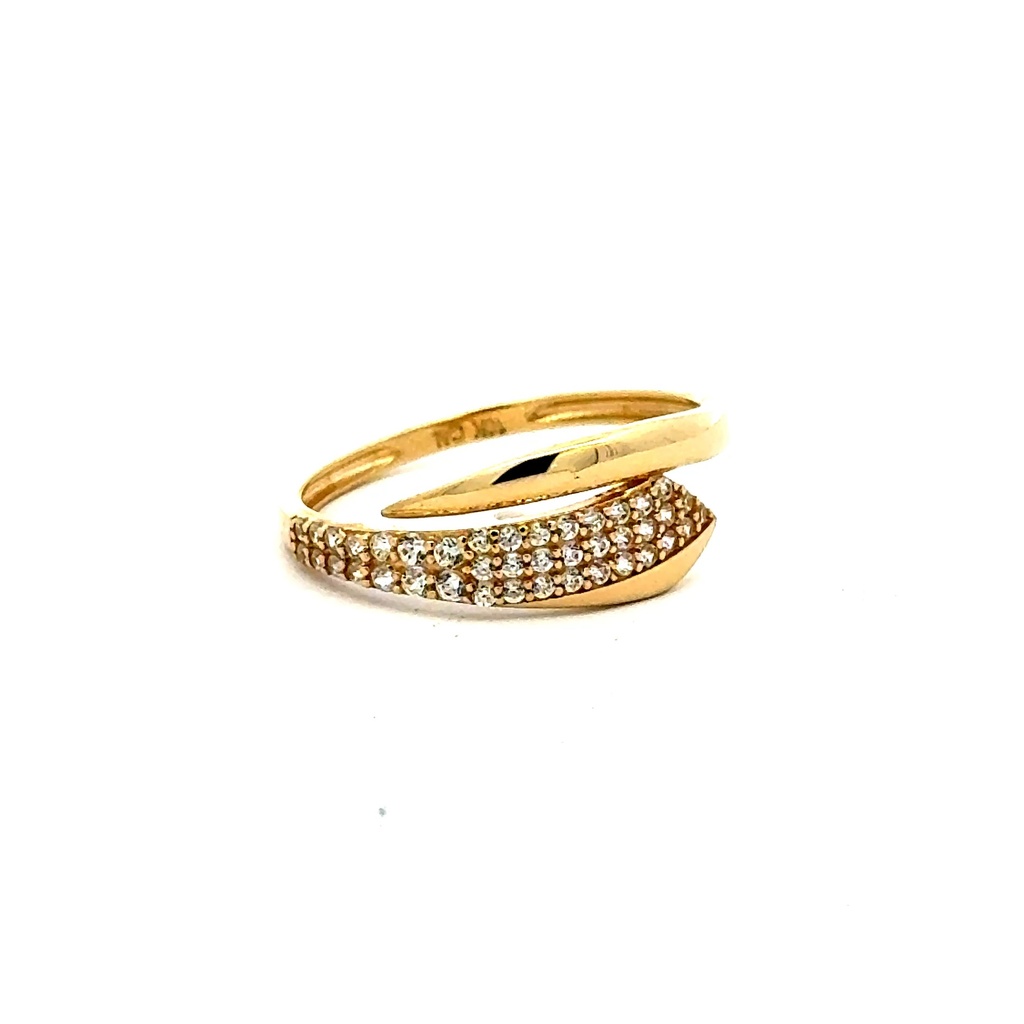Ring Women's with CZ 7 1.5mm 10K