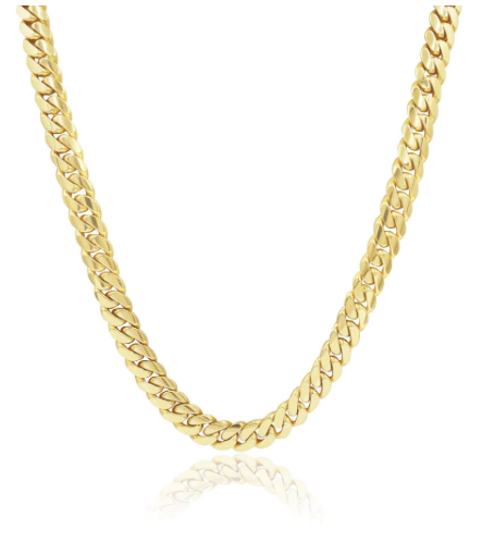 Chain Cuban Link 9mm 24" 14K