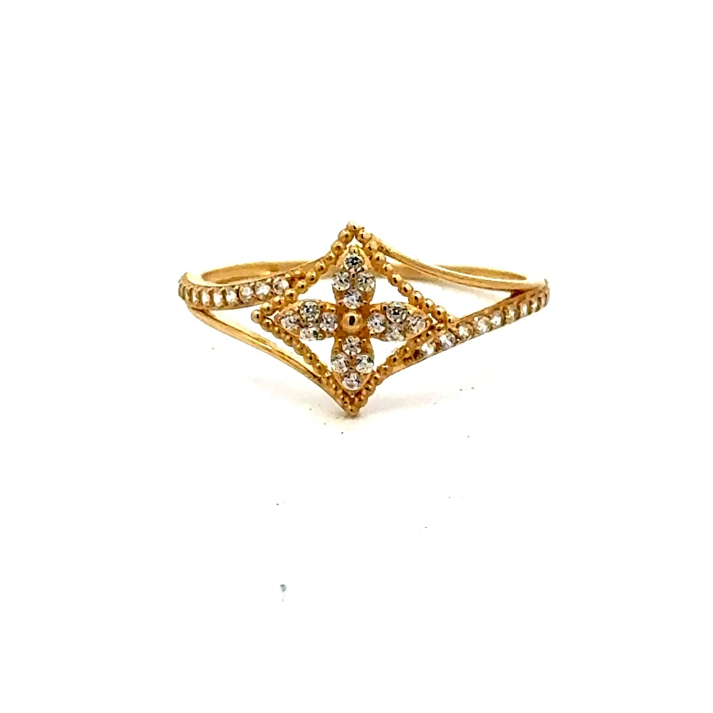 Ring Women's with CZ 7 1mm 10K