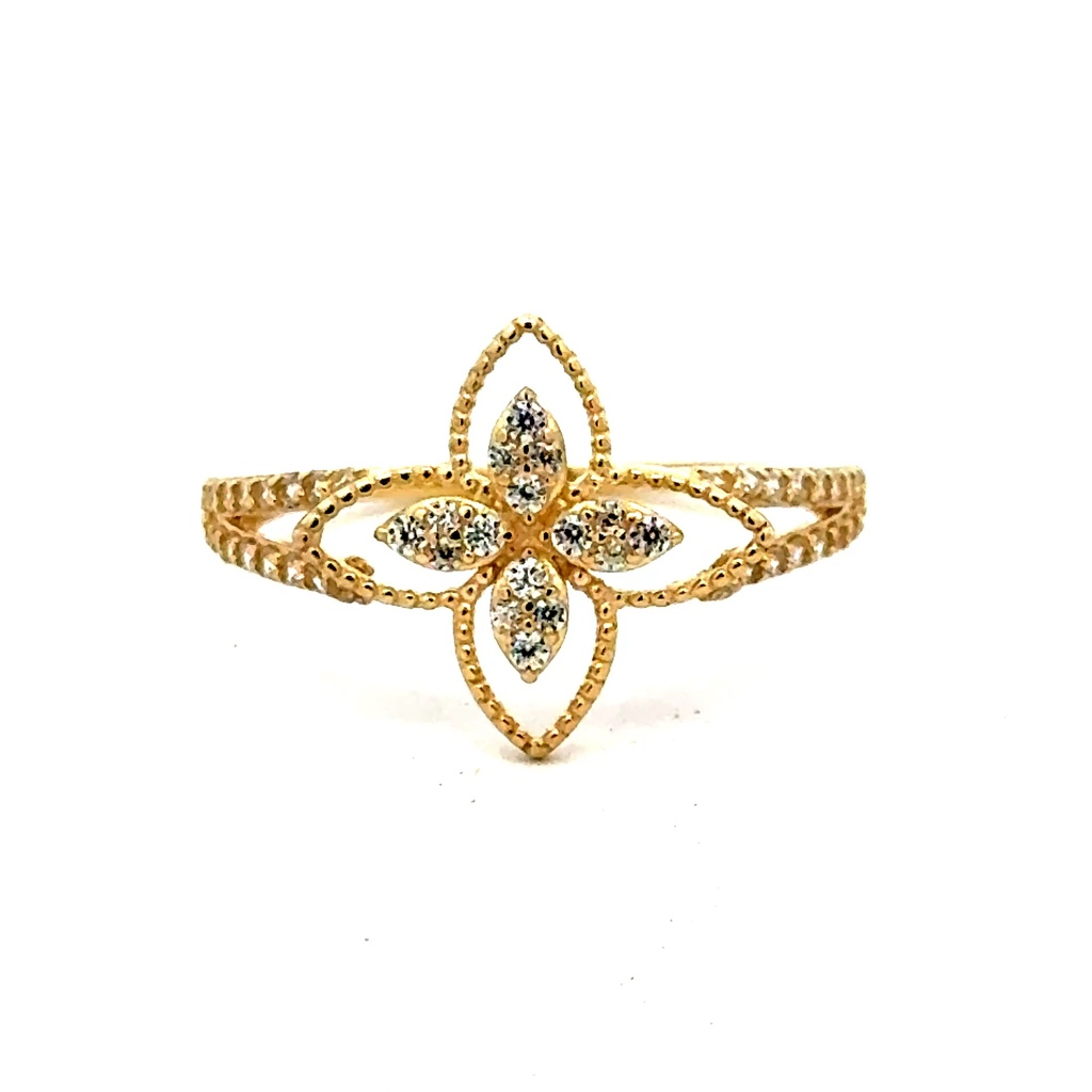 Ring Women's with CZ 7 1mm 10K