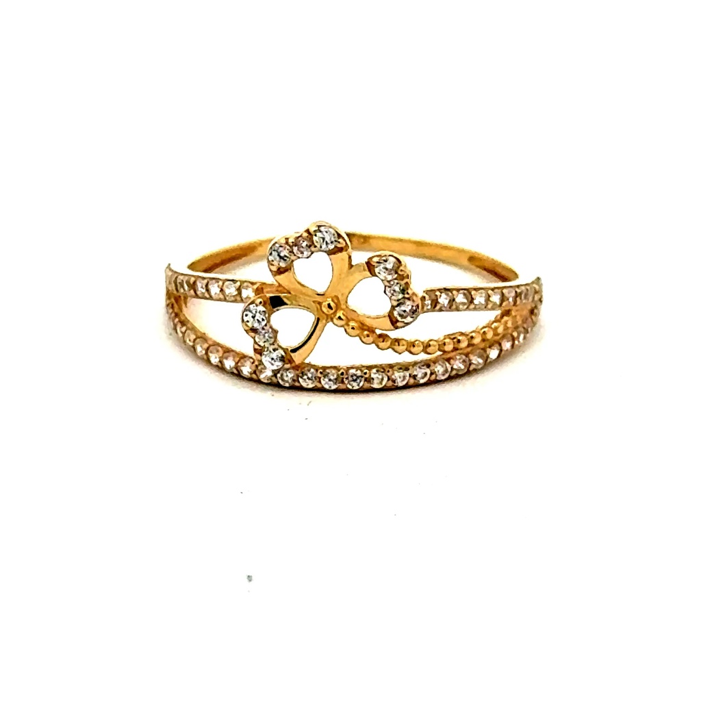 Ring Women's with CZ 7 1mm 10K