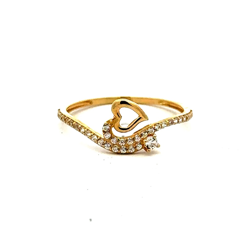Ring Women's with CZ 7 1mm 10K