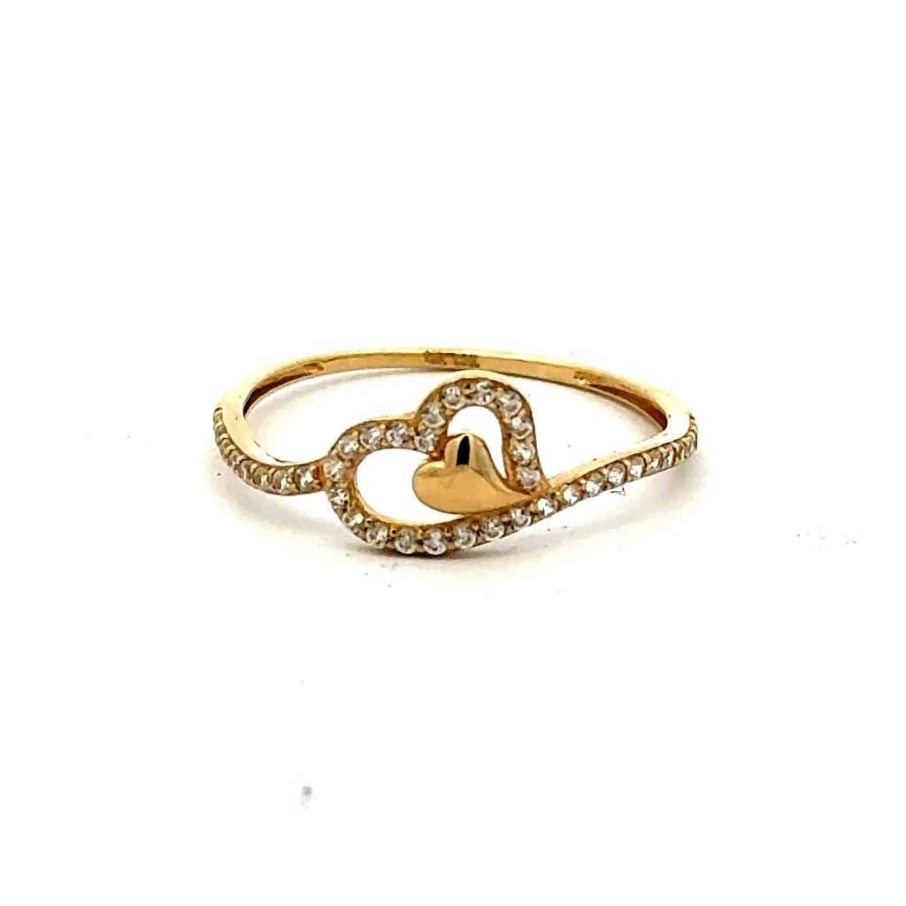 Ring Women's with CZ 7 1mm 10K
