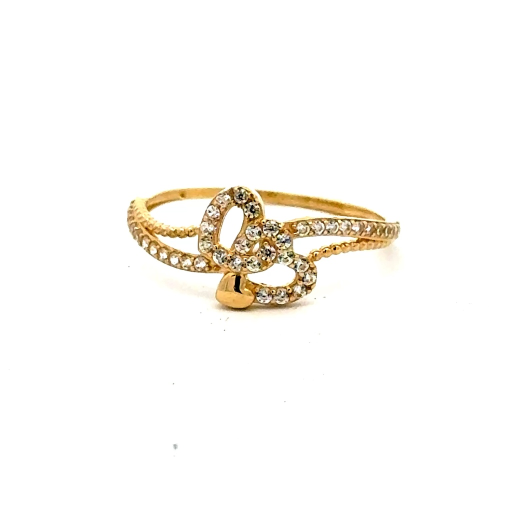 Ring Women's with CZ 7 1mm 10K
