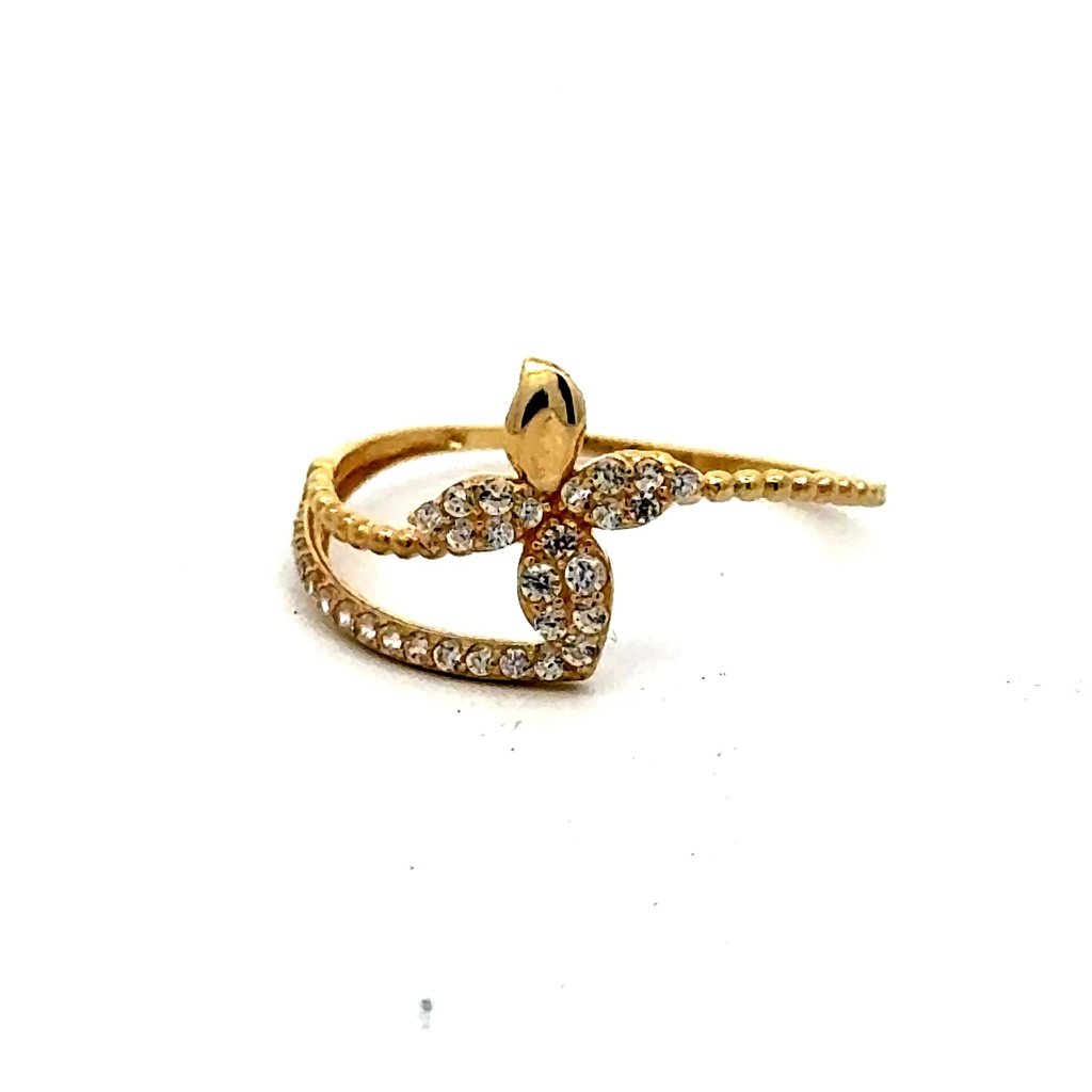Ring Women's with CZ 7 1mm 10K