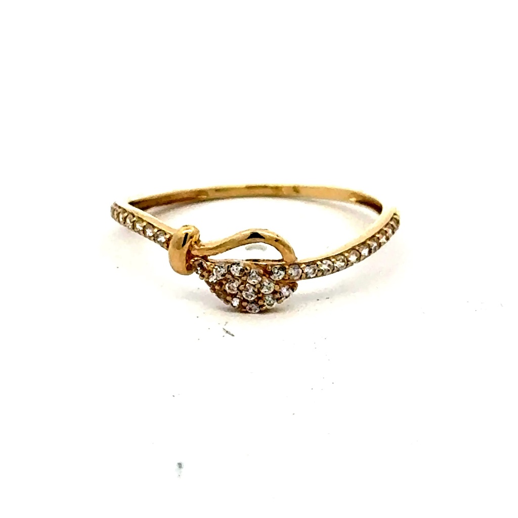 Ring Women's with CZ 7 1mm 10K