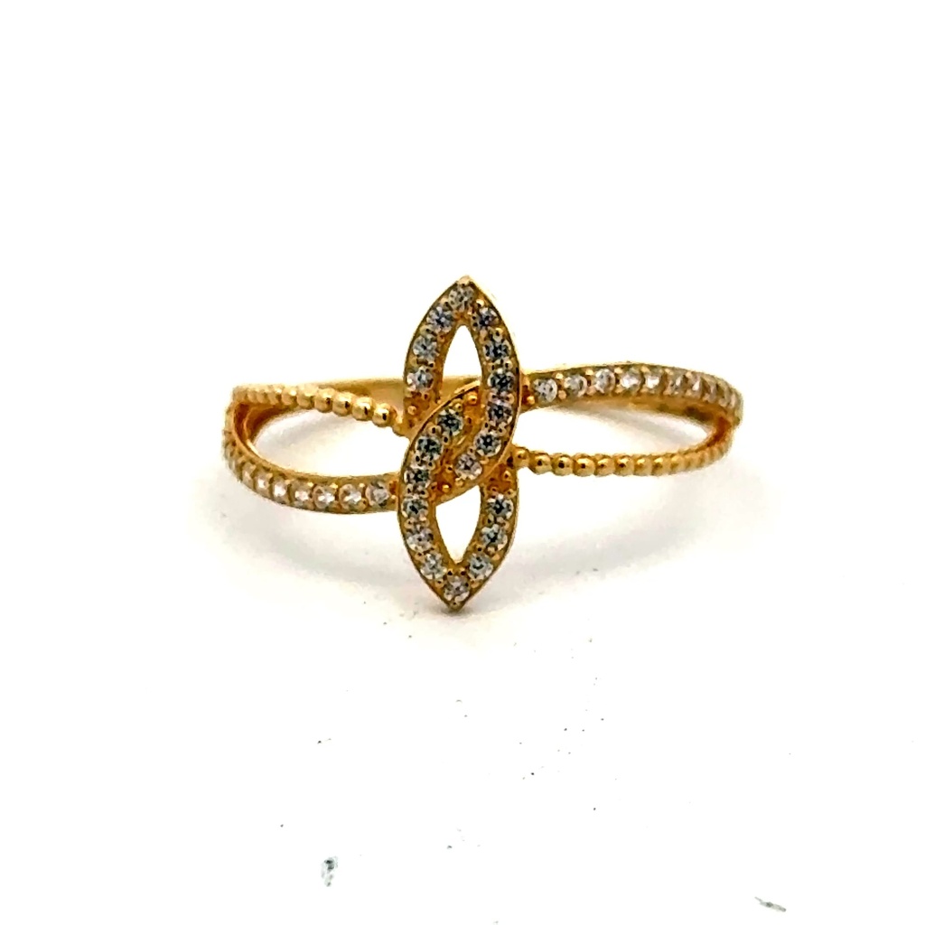 Ring Women's with CZ 7 1mm 10K