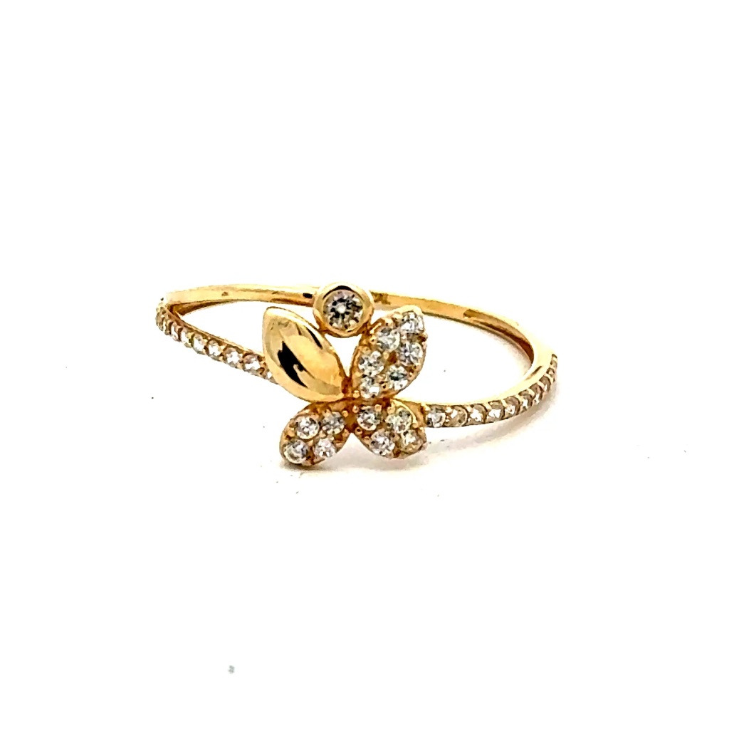 Ring Women's with CZ 7 1mm 10K