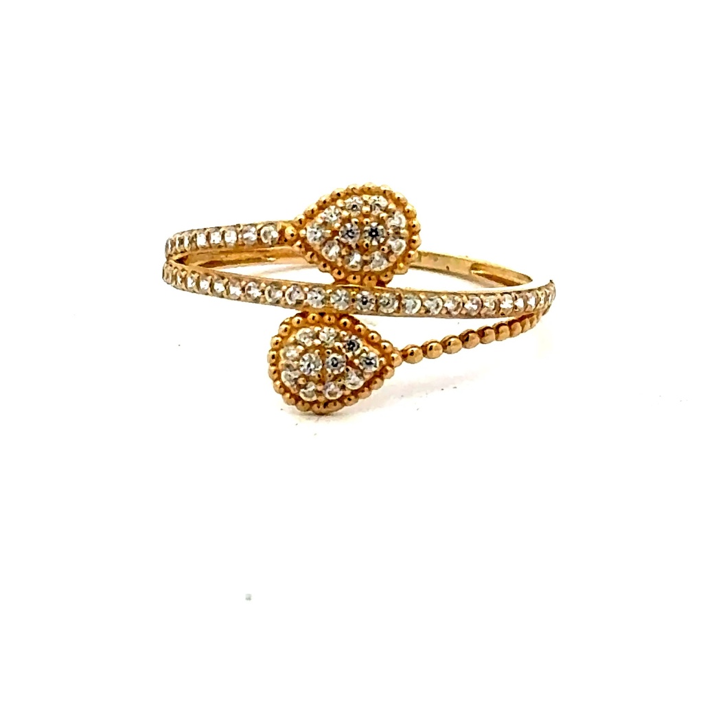 Ring Women's with CZ 7 1mm 10K