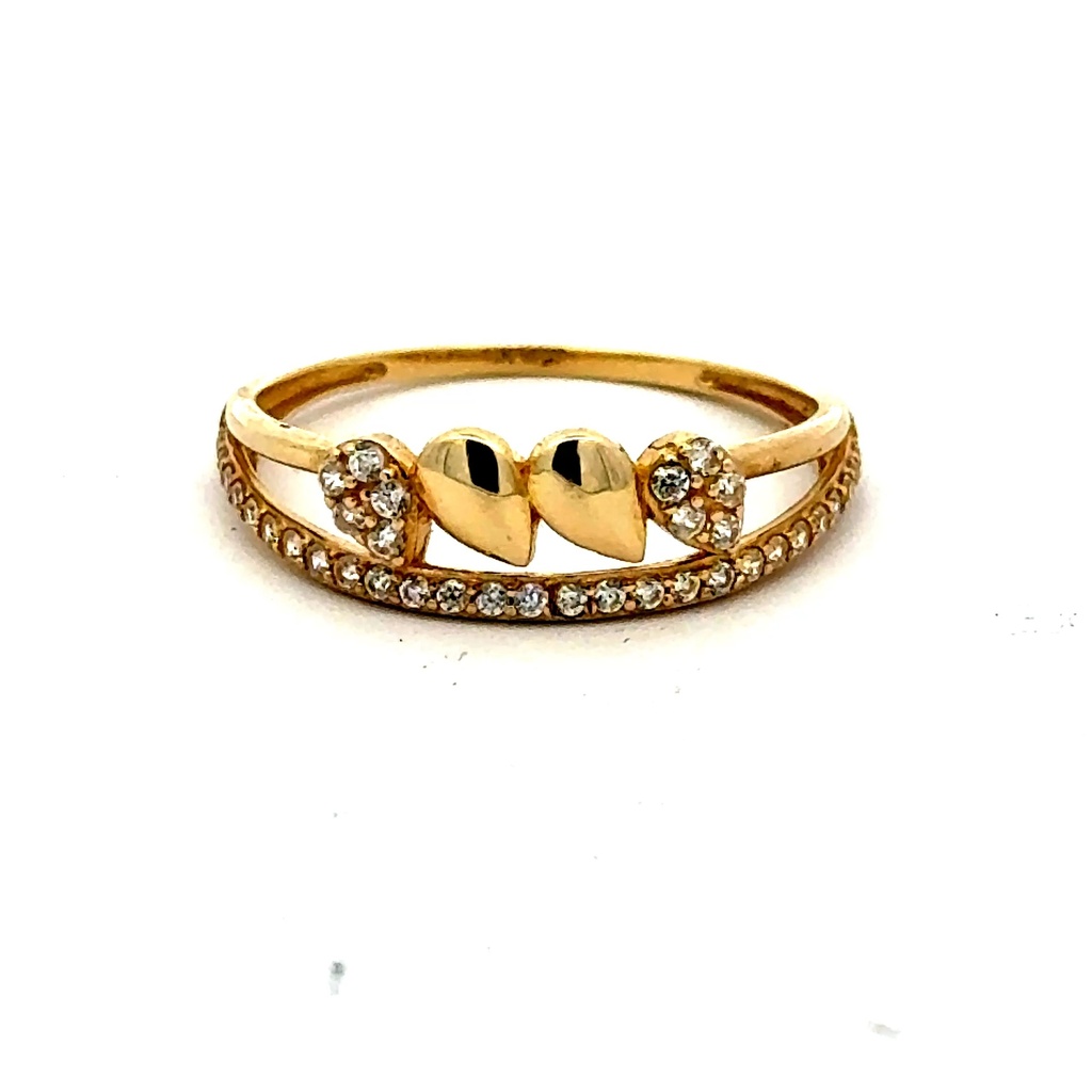 Ring Women's with CZ 7 1mm 10K