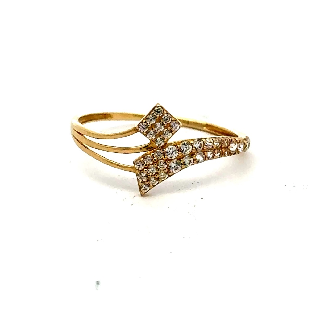 Ring Women's with CZ 7 1mm 10K