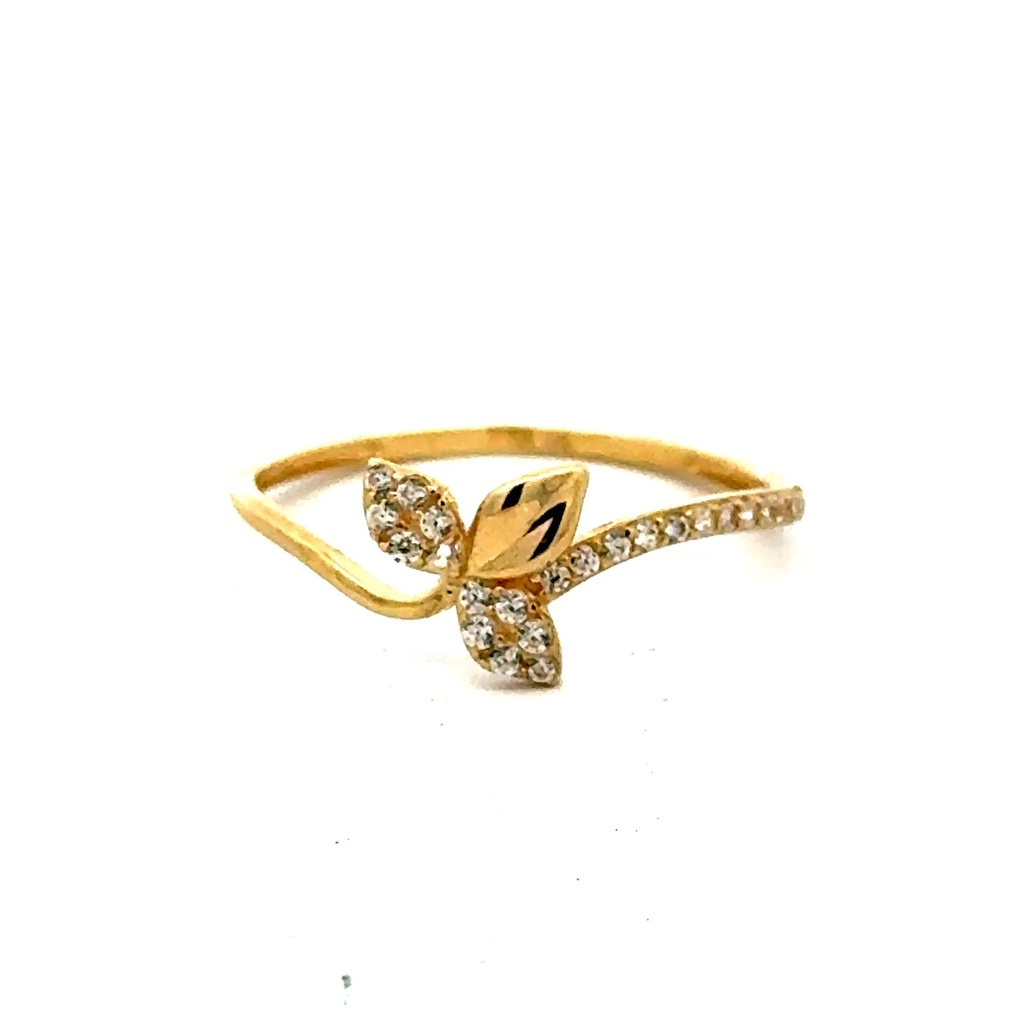 Ring Women's with CZ 7 1mm 10K