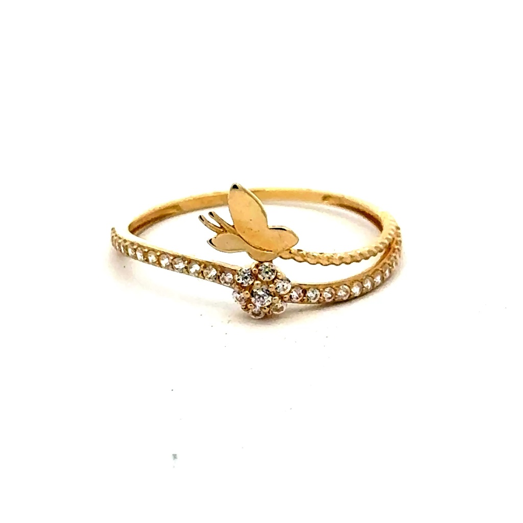 Ring Women's with CZ 7 1mm 10K