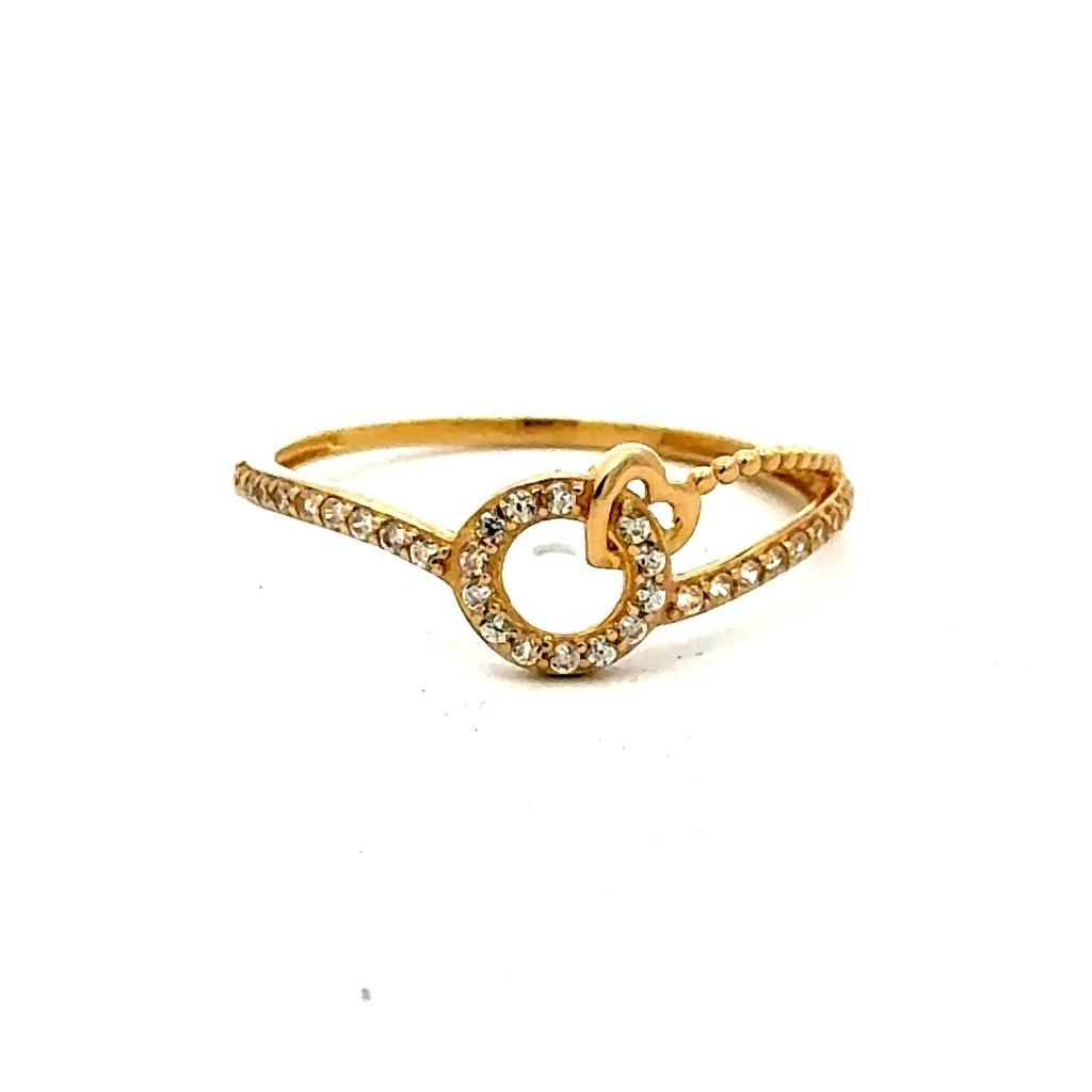 Ring Women's with CZ 7 1mm 10K