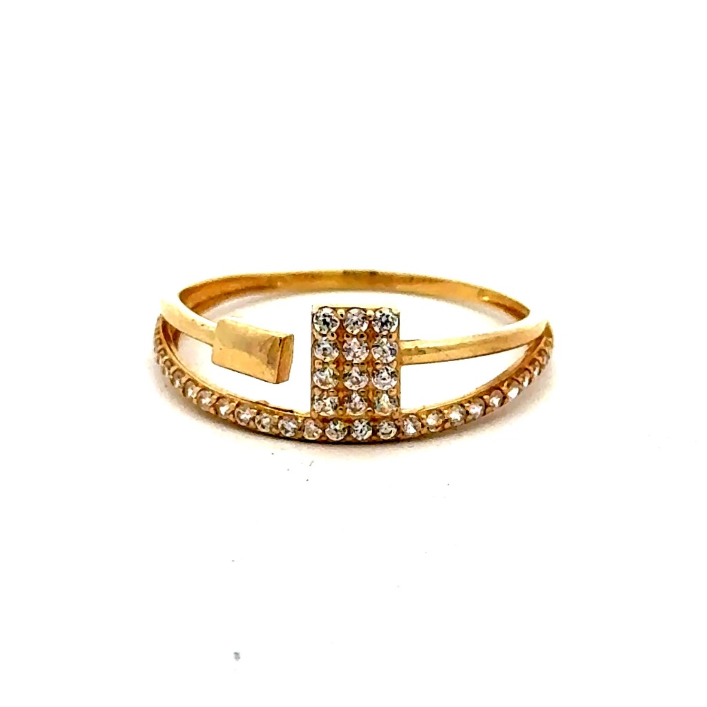 Ring Women's with CZ 7 1mm 10K