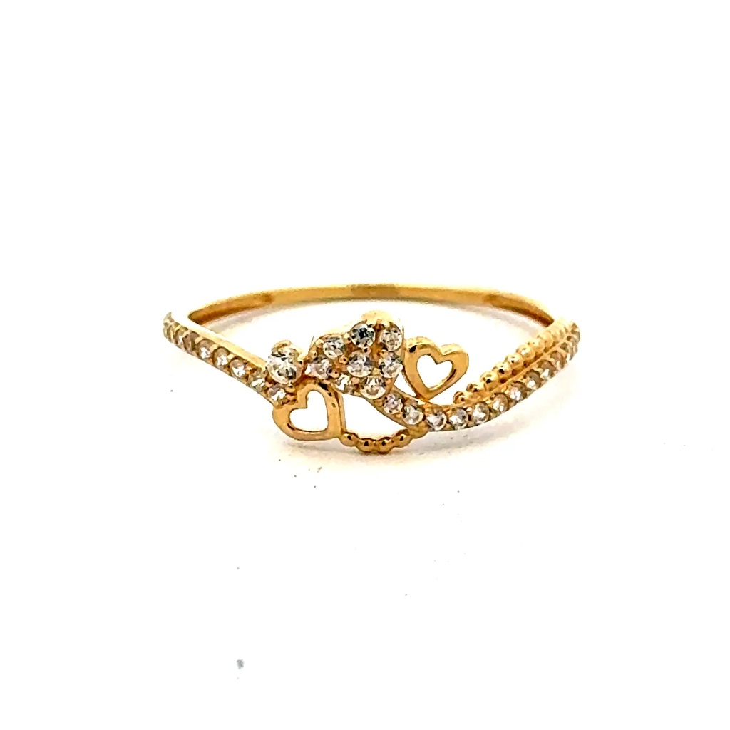 Ring Women's with CZ 7 1mm 10K