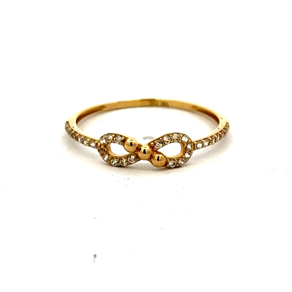 Ring Women's with CZ 7 1mm 10K