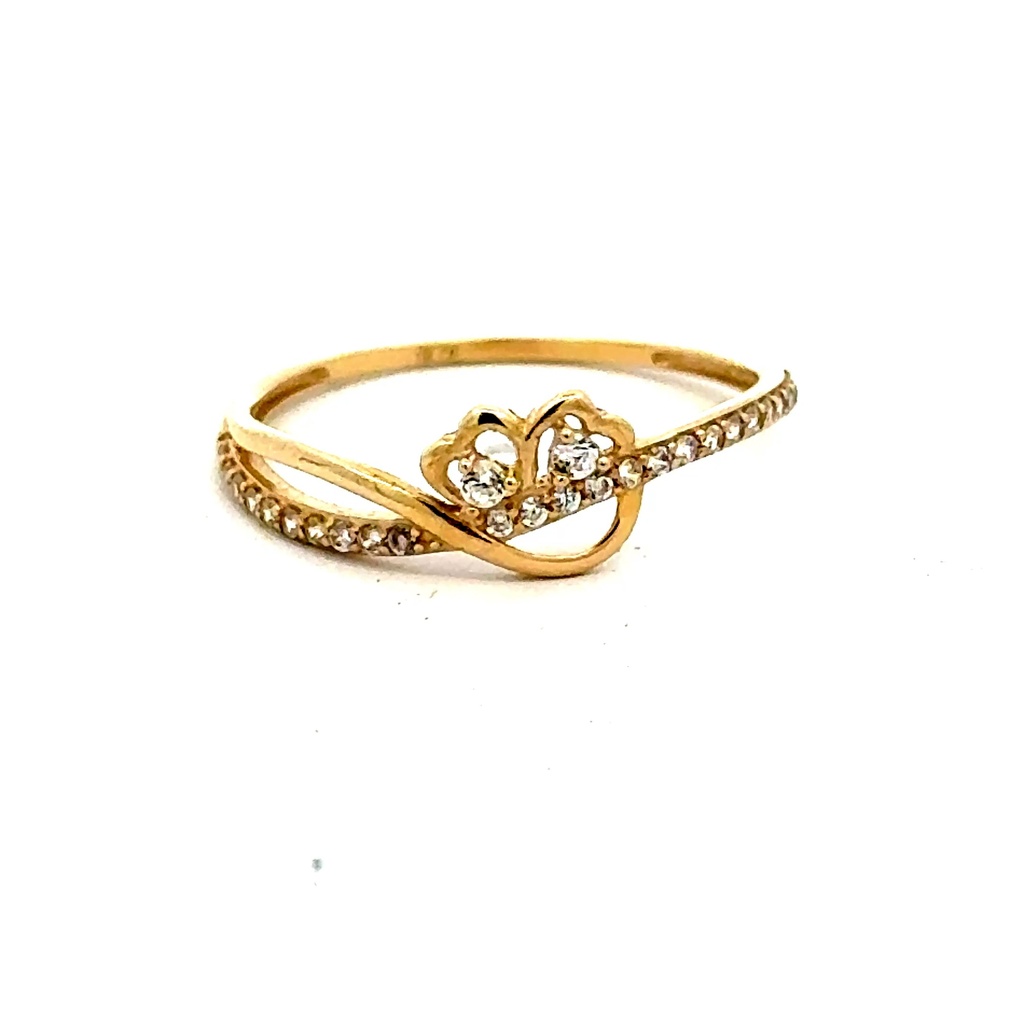Ring Women's with CZ 7 1mm 10K