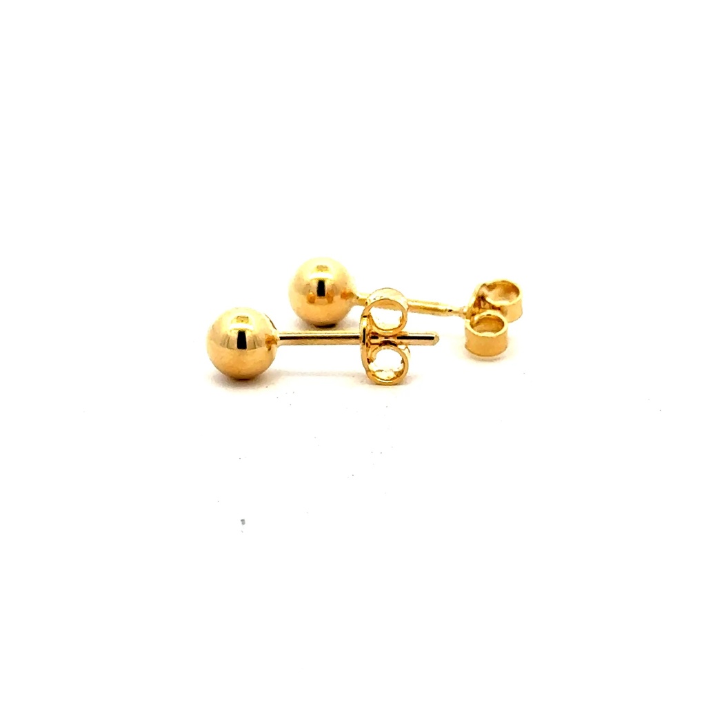Earrings Ball Studs 5 5mm 10K
