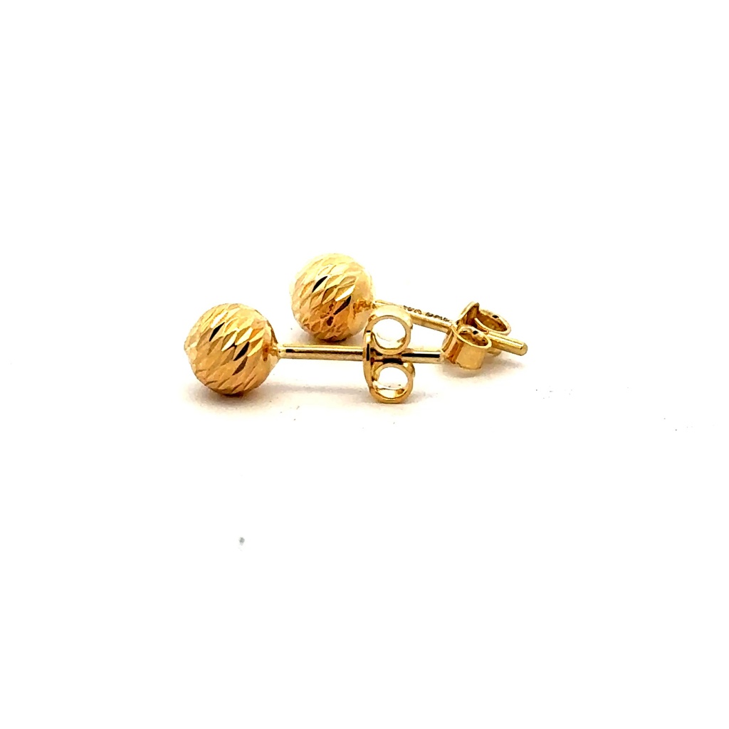 Earrings Ball Studs 6 6mm 14K