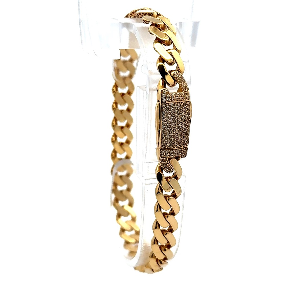 Bracelet Monaco 7.5mm 8" 10K