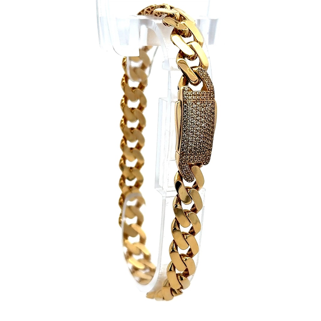 Bracelet Monaco 9mm 8.5" 10K
