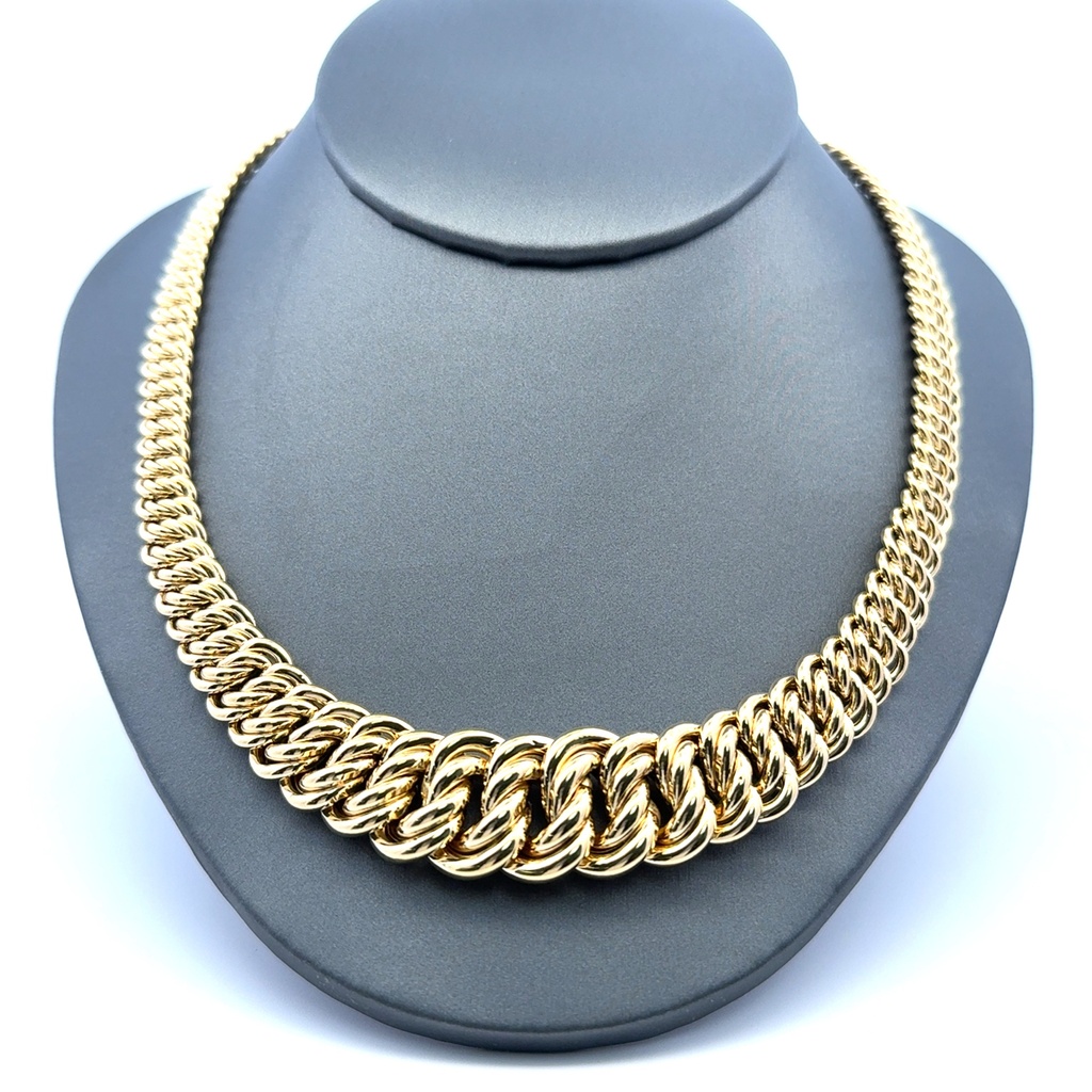 Necklaces Princess Cut 17.5mm 18" 10K