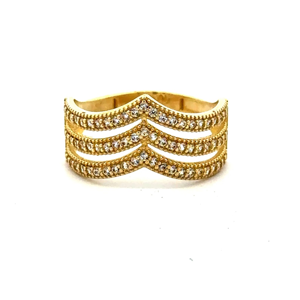 Ring Chic Women 7.5 2.5mm 10K