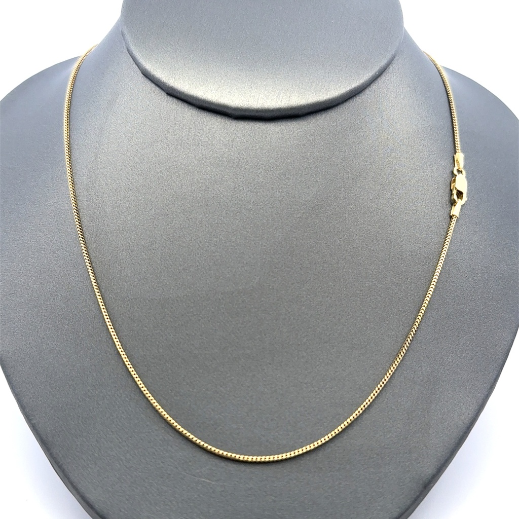 Chain Solid Franco 1mm 22" 10K