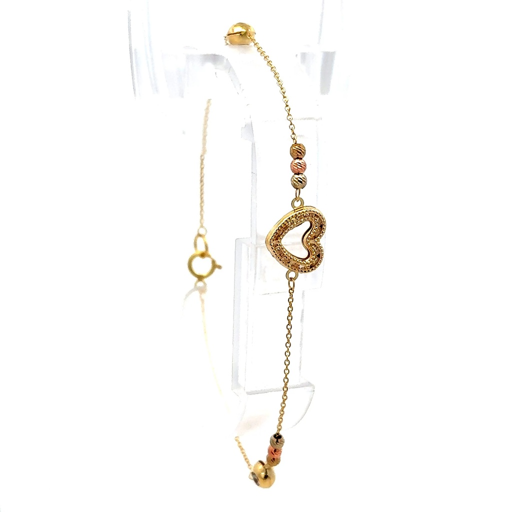 Bracelet 'So Cute' 9.5mm 7.5" 10K