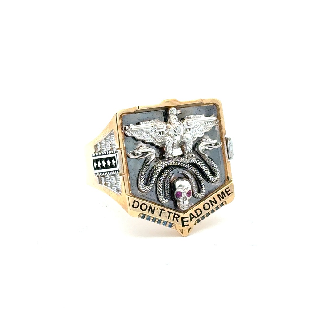 Ring Don’t Tread on Me 11 6.5mm 10K