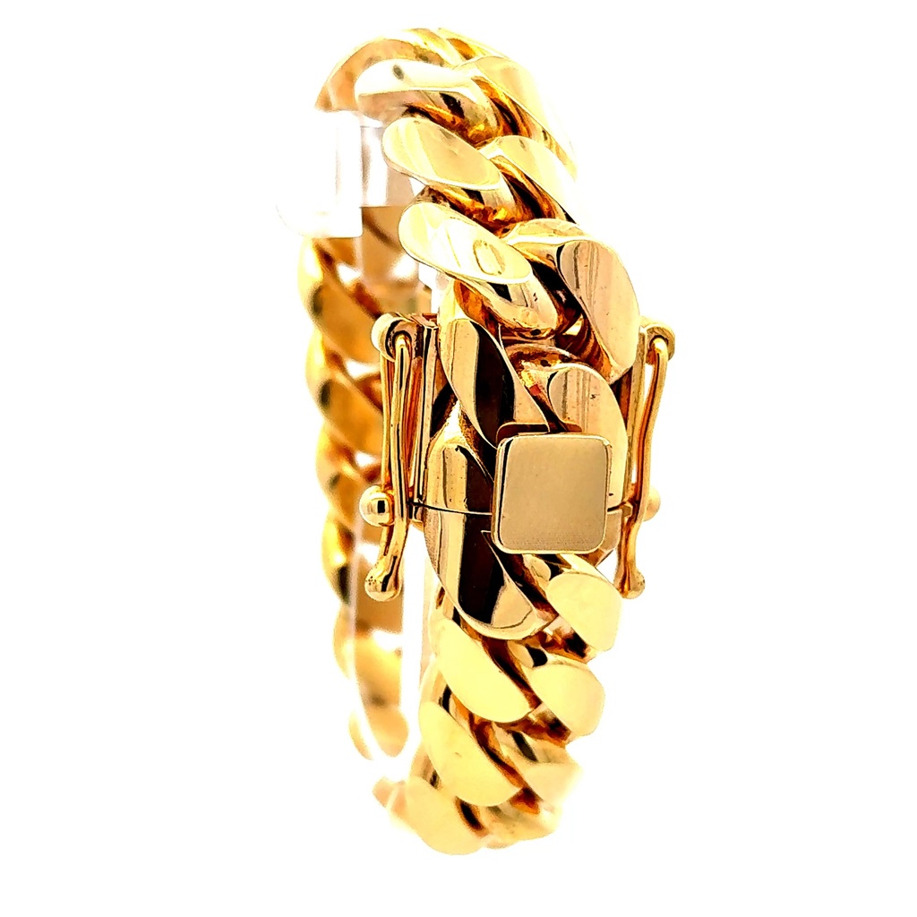 Bracelet Cuban Link 17mm 8" 10K