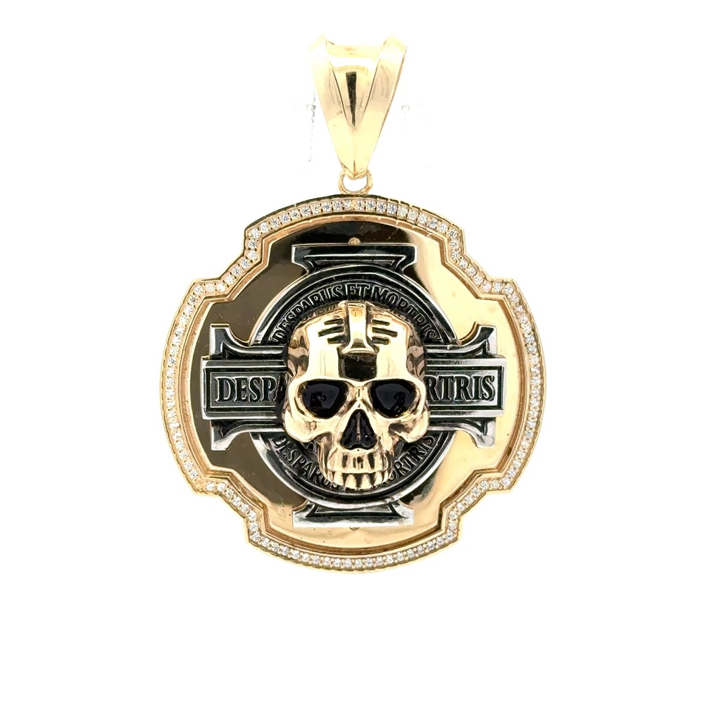 Pendant Desparus ET Mortris & CZ 55.5 14K