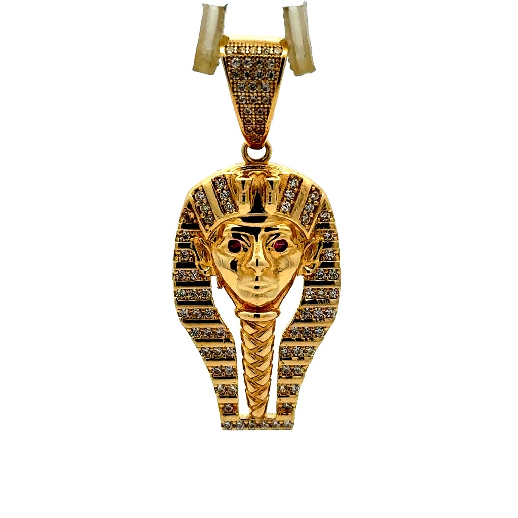 Pendant Great Royal Wife Bust with CZ 41.5 14K