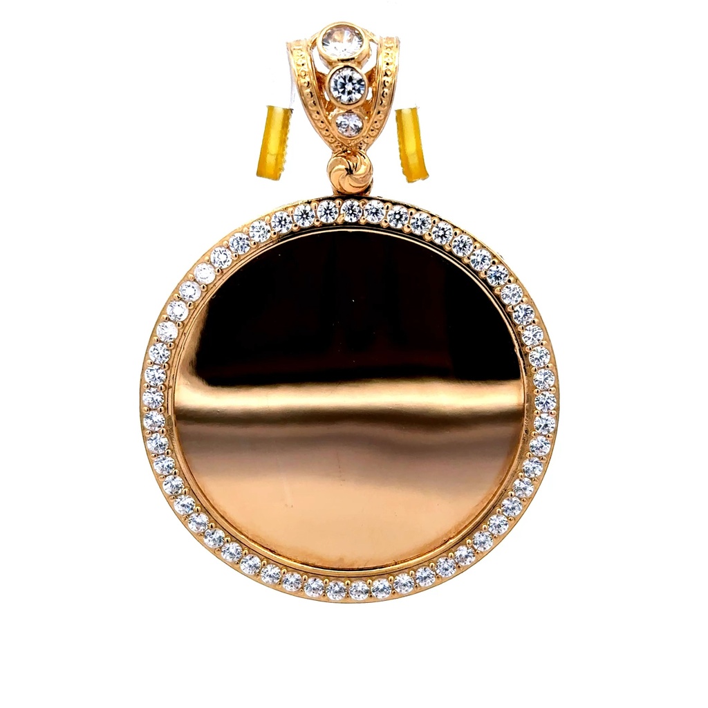 Pendant Memory with CZ Bezel 61.5 10K