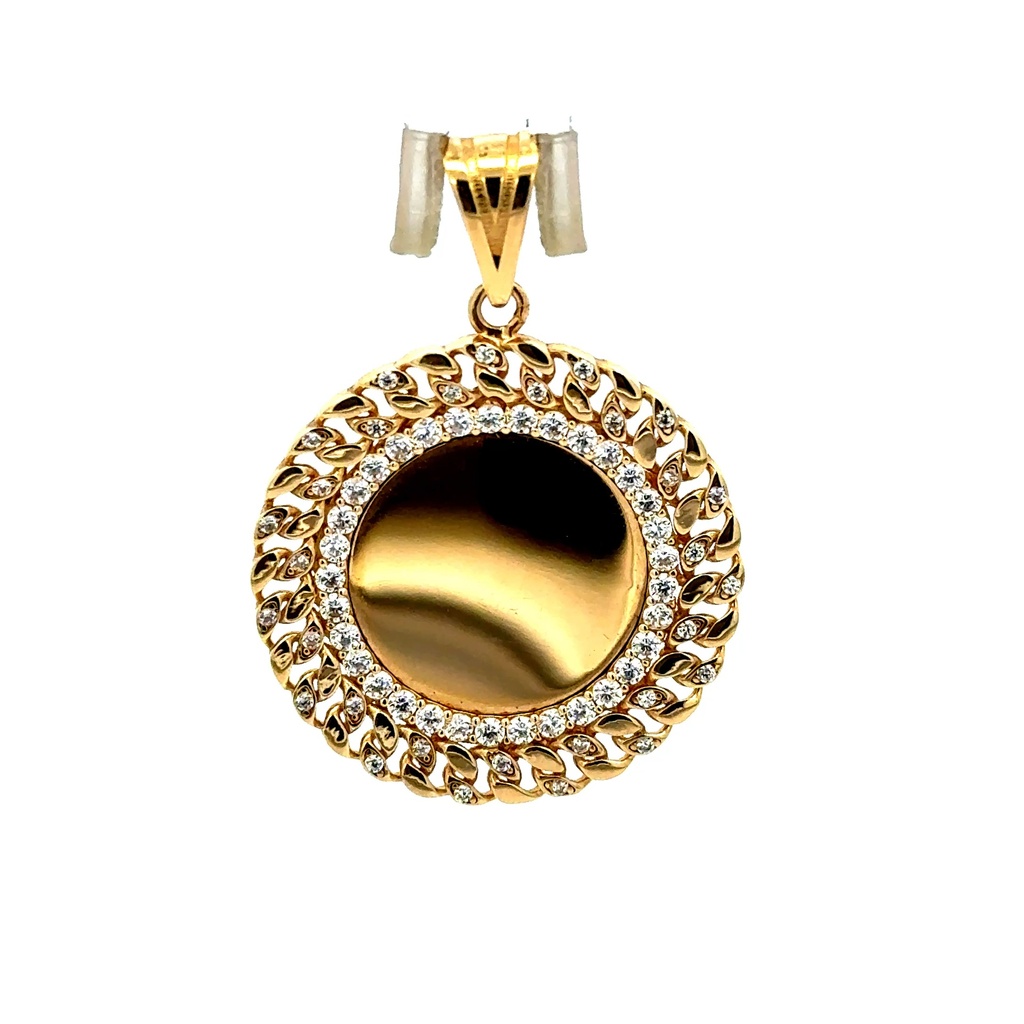 Pendant Memory with CZ Bezel 37 14K