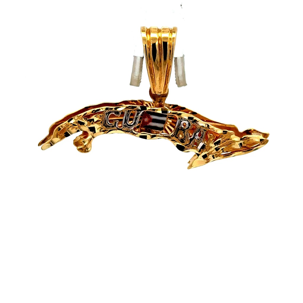 Pendant Cuban Flag 32 14K