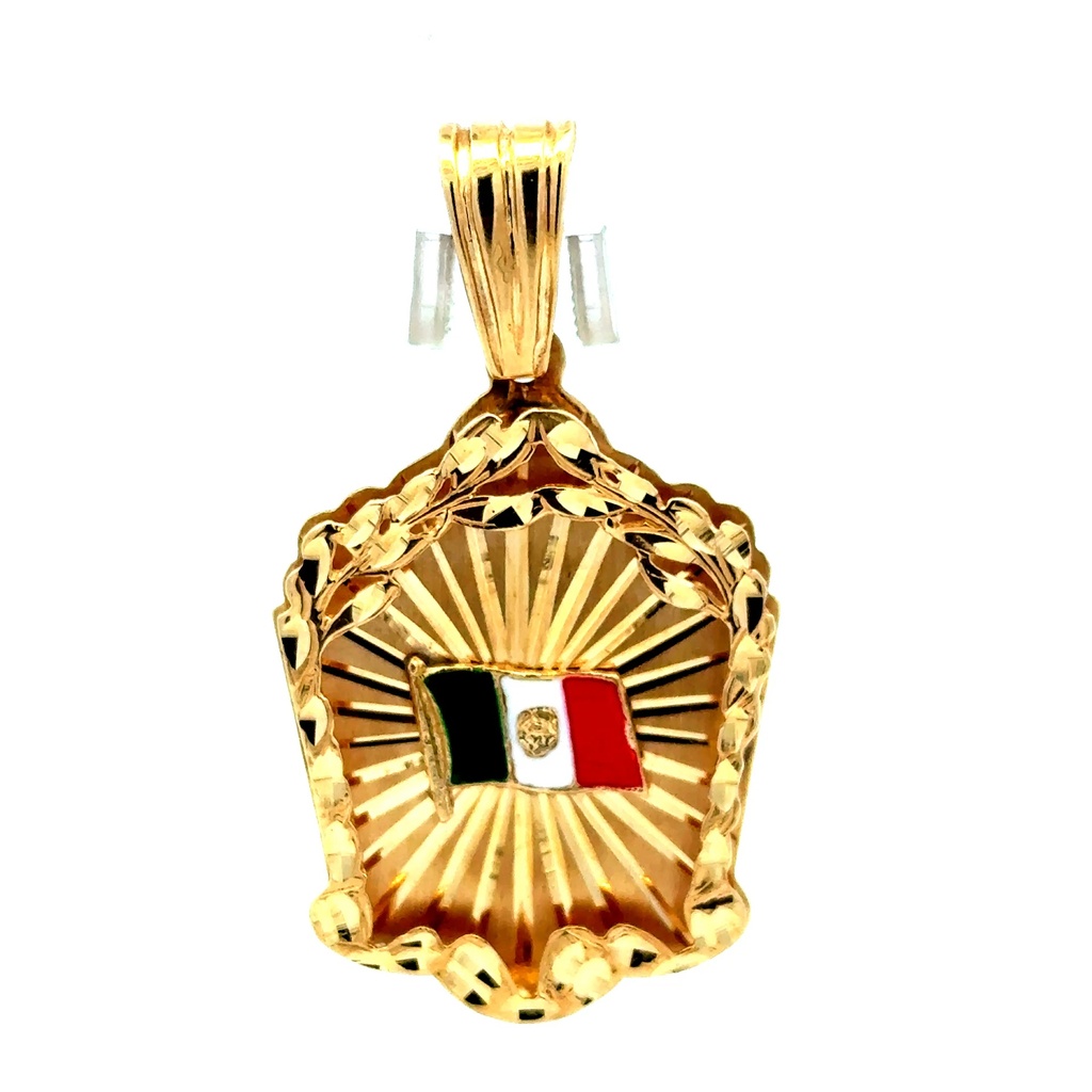Pendant Mexican Flag 54.5 14K