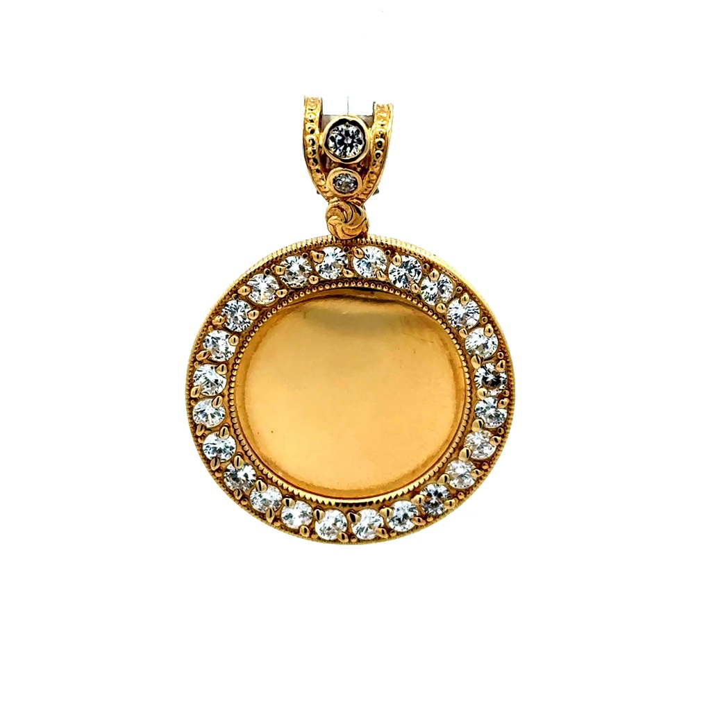 Pendant Memory with CZ Bezel 39 10K