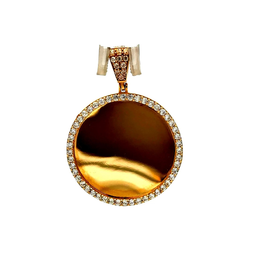Pendant Memory with CZ Bezel 38.5 14K
