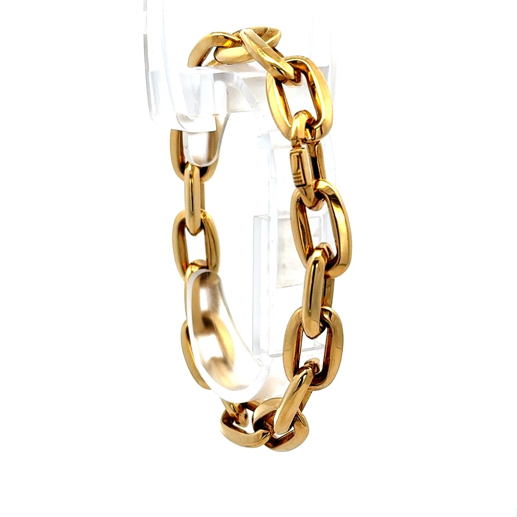 Bracelet Oval Link 10.5mm 7.5" 10K