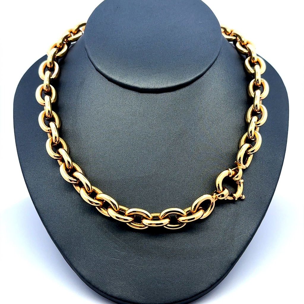 Necklaces Oval Link 10mm 16" 14K