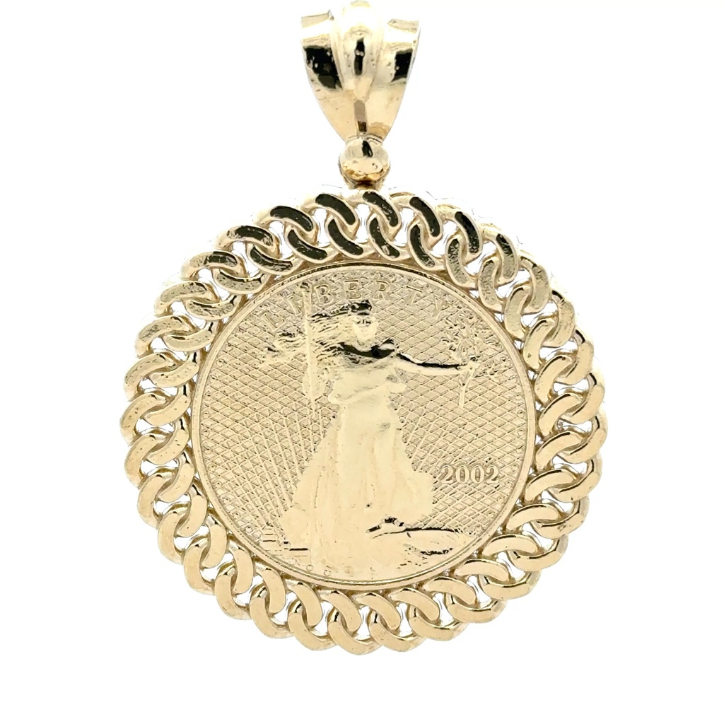 Pendant Mexican 'Centenario' Style 61.5 14K